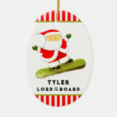 Personalisiert Snowboarder Snowboarder Keramik Ornament (Vorne)