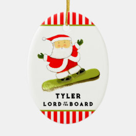 Personalisiert Snowboarder Snowboarder Keramik Ornament