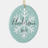 Personalisiert Snowflake Foto Weihnachtsschmuck (Rechts)