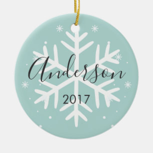 Personalisiert Snowflake Foto Weihnachtsschmuck