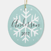 Personalisiert Snowflake Foto Weihnachtsschmuck (Links)