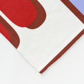 Personalisiert Snowman Candy Cane Blanket Fleecedecke (Ecke)