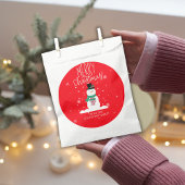 Personalisiert Snowman Christmas Fevor Bags Geschenktütchen