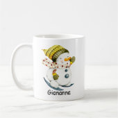 Personalisiert Snowman Coffee Tasse (Links)
