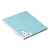 Personalisiert Snowman Notepad Notizblock (angewinkelt)