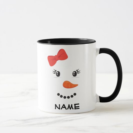 Personalisiert Snowman Tasse (Rechts)