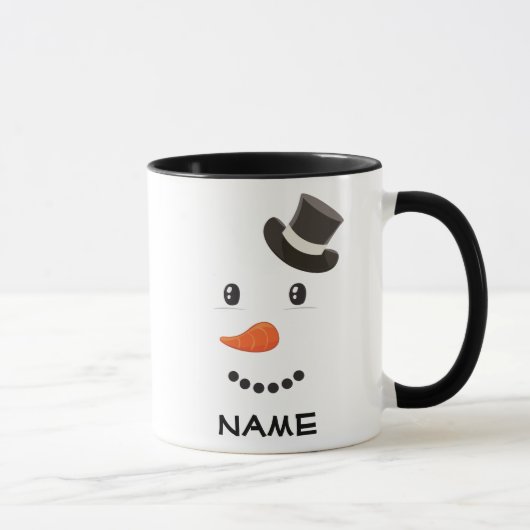 Personalisiert Snowman Tasse (Rechts)