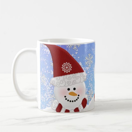 Personalisiert: Snowman-Tasse Kaffeetasse (Links)