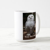 Personalisiert Snowy Owl Foto Tasse (VorderseiteRechts)