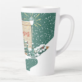 Personalisiert Snowy Winter Familiengarten Weihnac Milchtasse