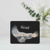 Personalisiert Soaring Eagle Danke-Karte Dankeskarte (Stehend Vorderseite)