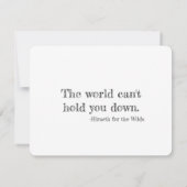 Personalisiert Soaring Eagle Danke-Karte Dankeskarte (Rückseite)