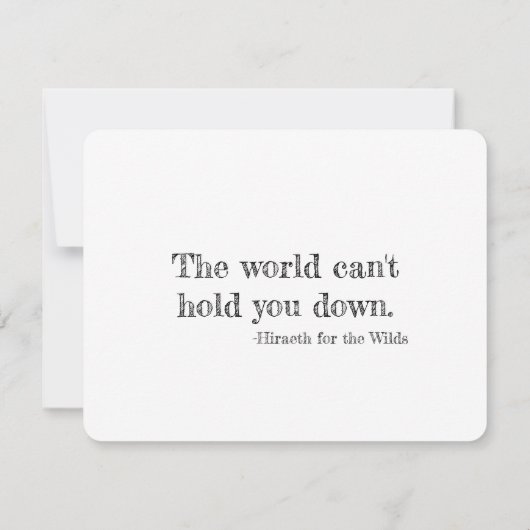 Personalisiert Soaring Eagle Danke-Karte Dankeskarte (Rückseite)