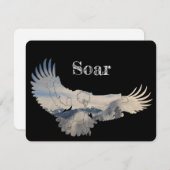 Personalisiert Soaring Eagle Danke-Karte Dankeskarte (Vorne/Hinten)
