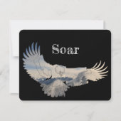 Personalisiert Soaring Eagle Danke-Karte Dankeskarte (Vorderseite)
