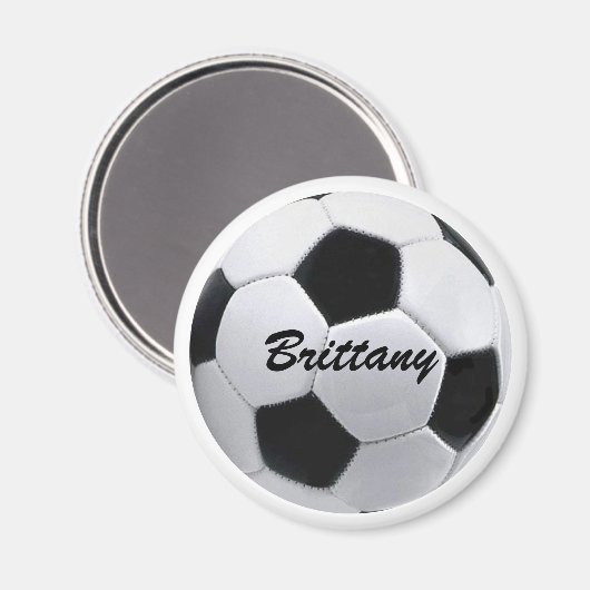 Personalisiert Soccer Ball Magnet (Vorderseite/Rückseite)