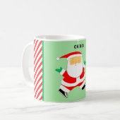 Personalisiert Soccer Christmas Collectible Kaffeetasse (Vorderseite Links)