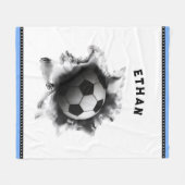 Personalisiert Soccer Fleecedecke (Vorderseite (Horizontal))