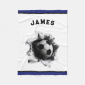 Personalisiert Soccer Fleecedecke (Vorderseite)