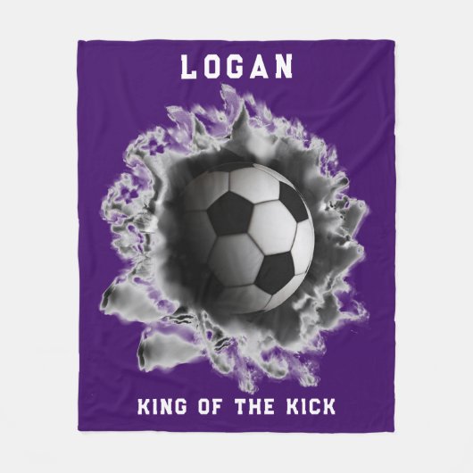 Personalisiert Soccer Fleecedecke (Vorderseite)