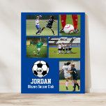 Personalisiert Soccer Fotocollage Name Team # Poster<br><div class="desc">Personalisiertes Soccer Foto Collage Poster mit Ihren Lieblings-Fotos hochgeladen, eine weiße Fußball-Grafik mit der Jersey-Nummer Ihres Spielers und zusätzlichen Text, wie der Name Ihres Spielers und/oder Mannschaftsname. Dieses Design ist Set vor einer Hintergrundfarbe Ihrer Wahl - klicken Sie einfach auf diese Vorlage, um die Farbe zu ändern. Erstellen Sie das...</div>