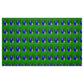 Personalisiert Soccer Jersey Blue mit White Stoff (Fat Quarter (45,7 x 55,9 cm))