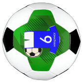 Personalisiert Soccer Jersey Blue und White Fußball (Gedreht)