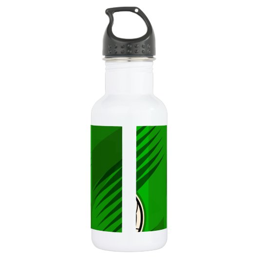 Personalisiert Soccer Jersey Red and White Trinkflasche (Rückseite)