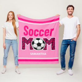 Personalisiert Soccer Mama Individuelle Name Fleecedecke