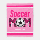 Personalisiert Soccer Mama Individuelle Name Fleecedecke (Vorderseite)