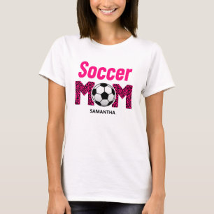 Personalisiert Soccer Mama Individuelle Name T-Shirt