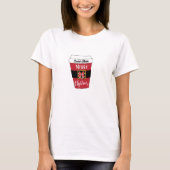 Personalisiert Soccer Mama Weihnachten Kaffee T -  T-Shirt (Vorderseite)