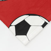 Personalisiert Soccer Monogram Letter A Fleecedecke (Ecke)