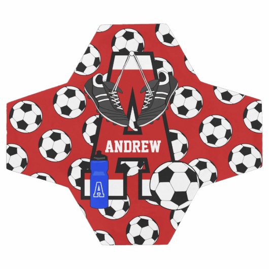 Personalisiert Soccer Monogram Letter A Fußball (Flach)