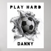 Personalisiert Soccer Poster (Vorne)