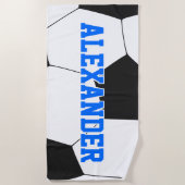 Personalisiert Soccer Strandtuch (Vorderseite)
