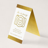 Personalisiert Social Media Hashtah-Zeichen - Hoch (Rückseite)