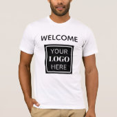 Personalisiert Social Media QR Business Event T-Shirt (Vorderseite)