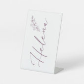 Personalisiert Sockelschild (Vorderseite)