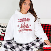 Personalisiert Soft Red Family Weihnachten passend T-Shirt