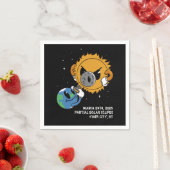 Personalisiert Solar Eclipse 2025 FotoTram Serviette (Beispiel)