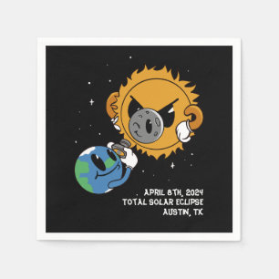 Personalisiert Solar Eclipse 2025 FotoTram Serviette