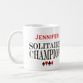 Personalisiert Solitaire Champion Kaffeetasse