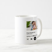Personalisiert Song Album Foto Music Lover Kaffeetasse (VorderseiteRechts)
