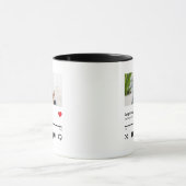 Personalisiert Song Album Foto Music Lover Tasse (Zentrum)