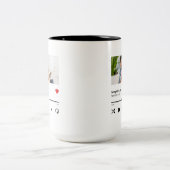 Personalisiert Song Album Foto Music Lover Zweifarbige Tasse (Mittel)