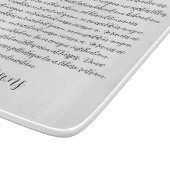 Personalisiert Song Texte Glasfaserkarte Schneidebrett (Ecke)