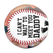 Personalisiert Sonogram Ultrasound New Daddy Baby Baseball (Vorderseite Links)