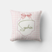 Personalisiert Sophia Baby Girl Kinderzimmer Bow&G Kissen (Vorderseite)