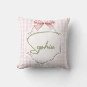 Personalisiert Sophie Baby Girl Kinderzimmer Bow&G Kissen